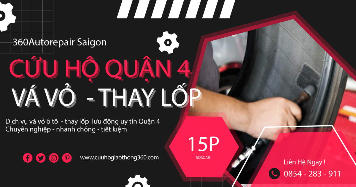 Vá Vỏ Xe Ô Tô Quận 4