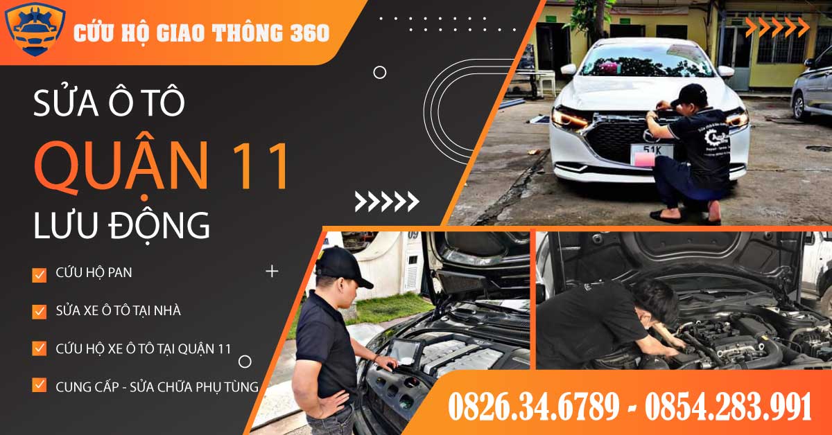 Gara Sửa Ô Tô Quận 11 Lưu Động - Cứu Hộ Giao Thông 360